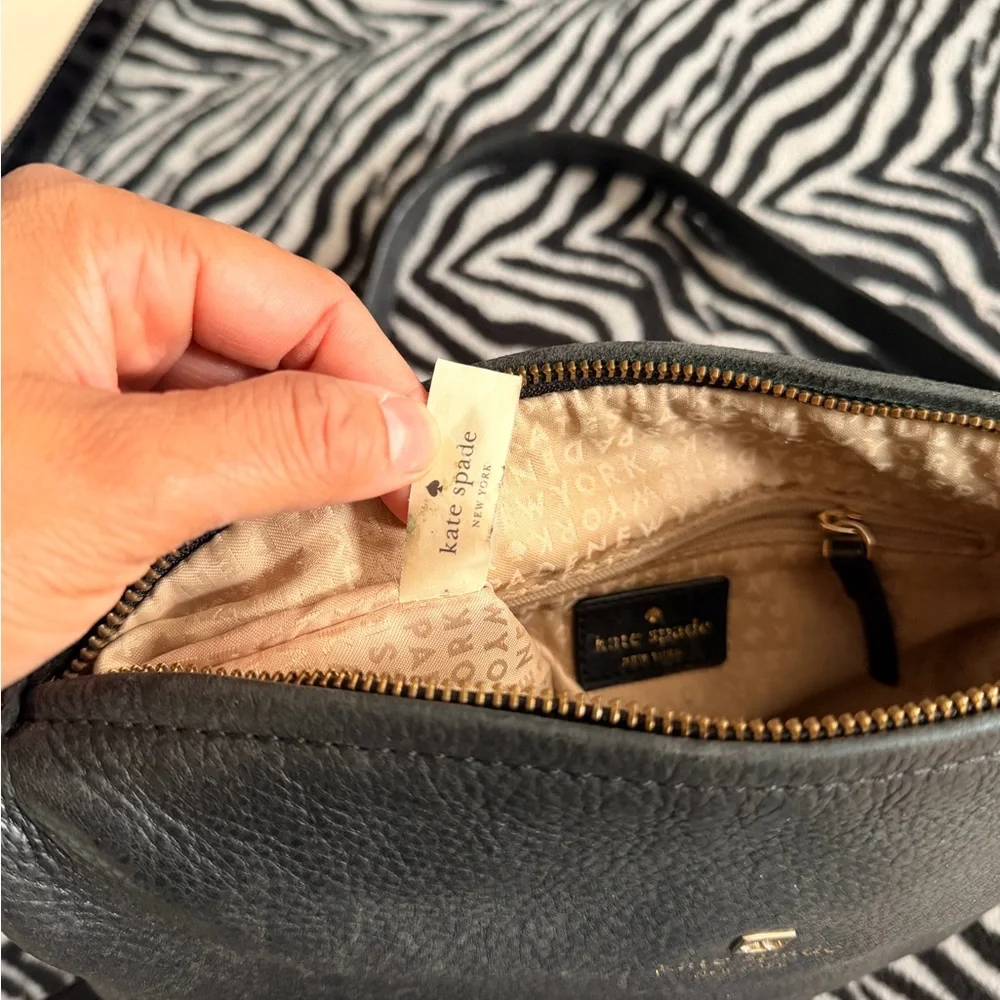 kate spade Black Leather Crossbody Bag